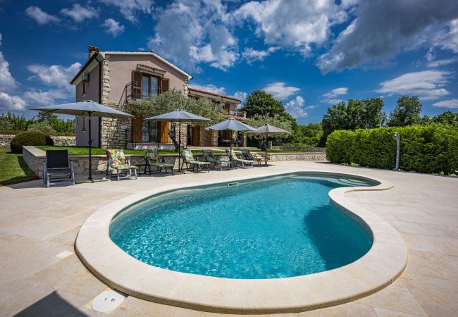 Villa a Radetici - Villa Marijanin vrt with pool in Tinjan, istria